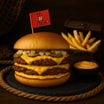 Mr. Krabs Smash Cheese Burger